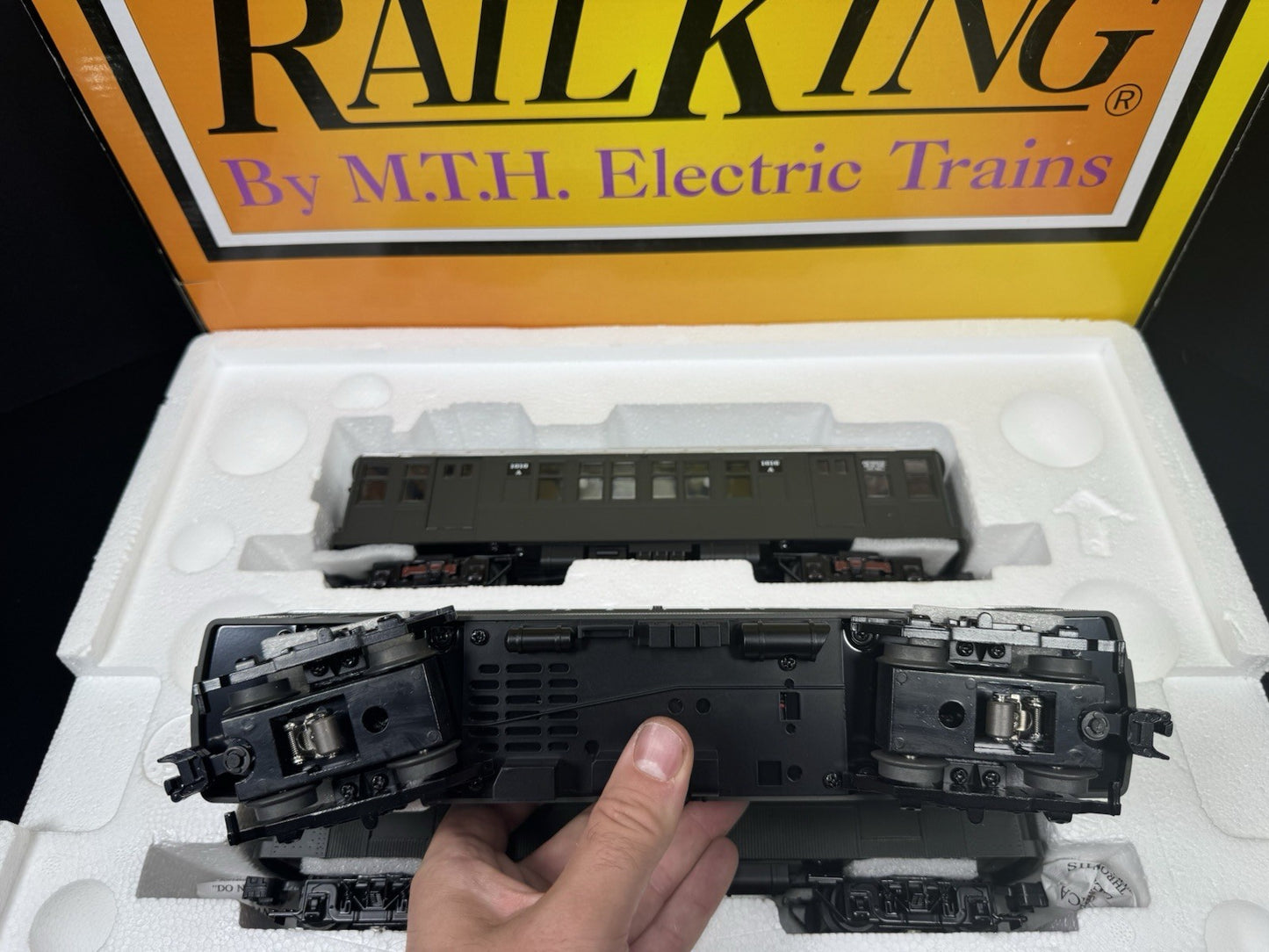 MTH 30-2759-3 New York Transit NYT Q-type green nonpowered subway 3-car set LNIB5