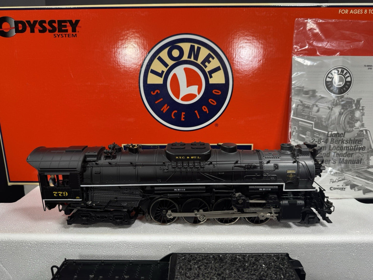 Lionel 638050 TMCC Nickel Plate Road NKP 284 Berkshire steam engine #779 EX7