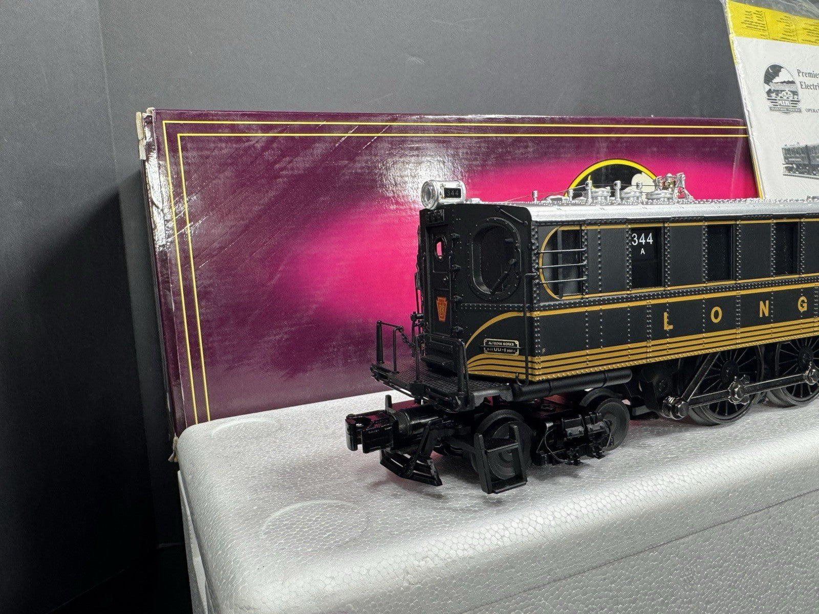 MTH 20-5534-1E Long Island DD-1 electric engine #344 PS2 BCR LNIB1