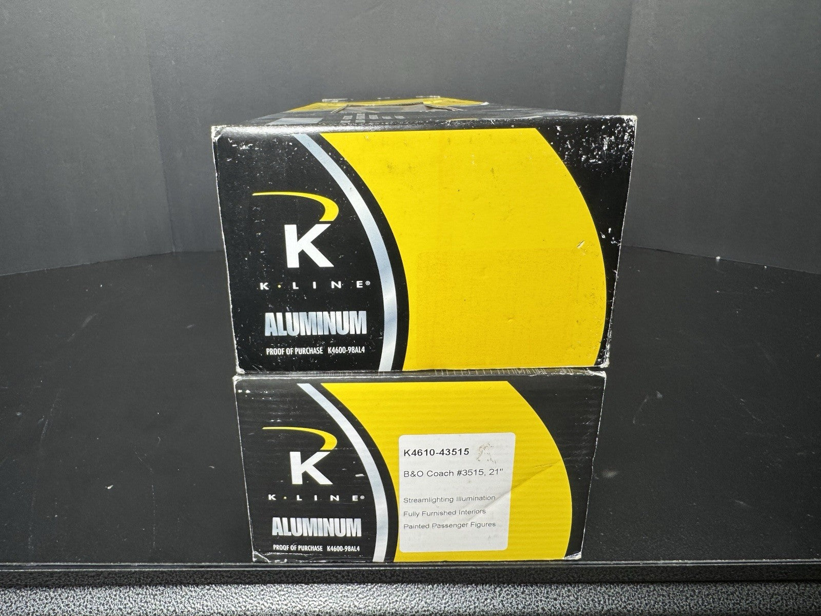 K-Line B&O The Columbian 21" aluminum passenger 2-car add-on set LNIB14