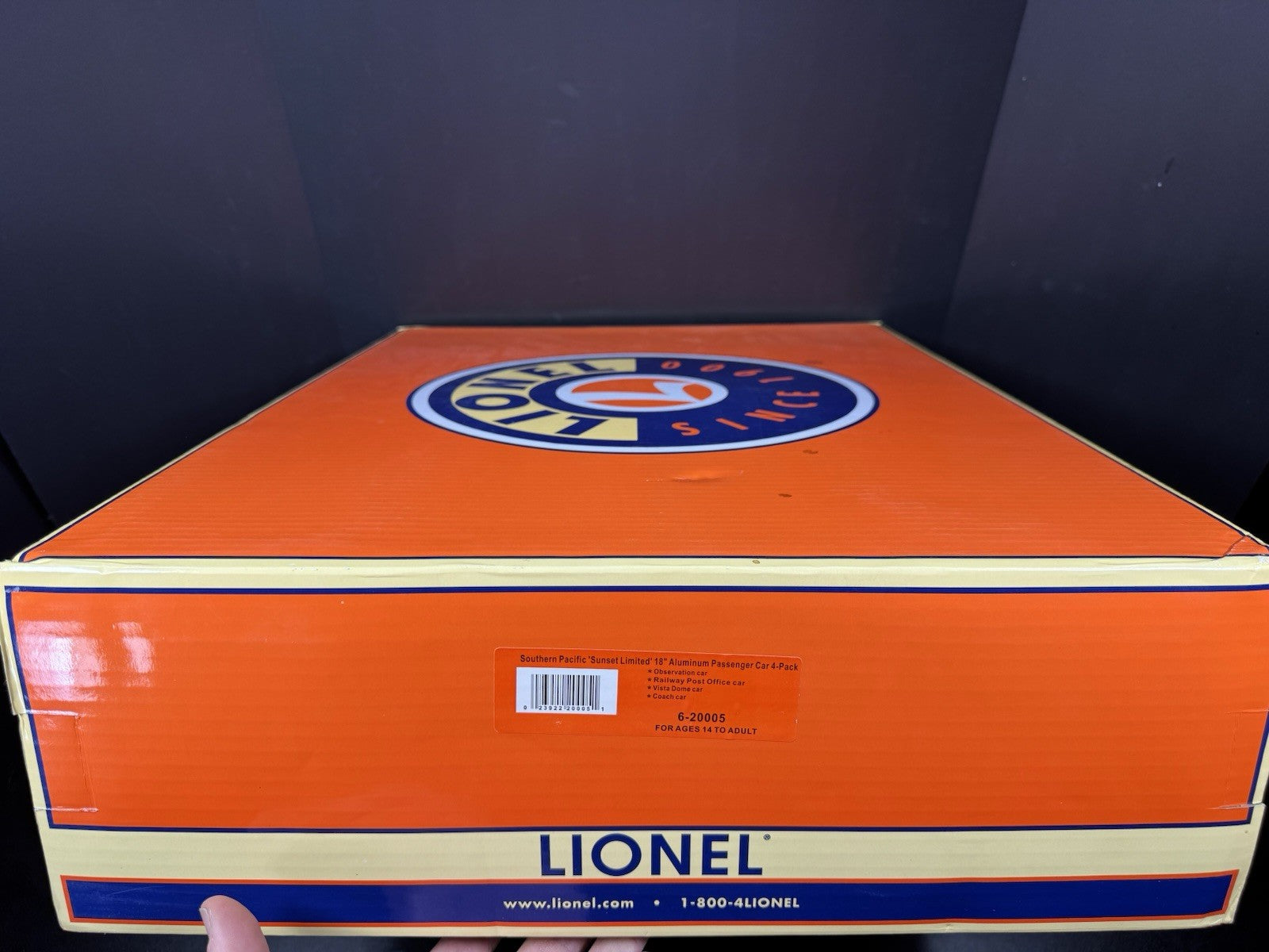Lionel 6-20005 Southern Pacific Sunset Limited 18" aluminum passenger set NIB15