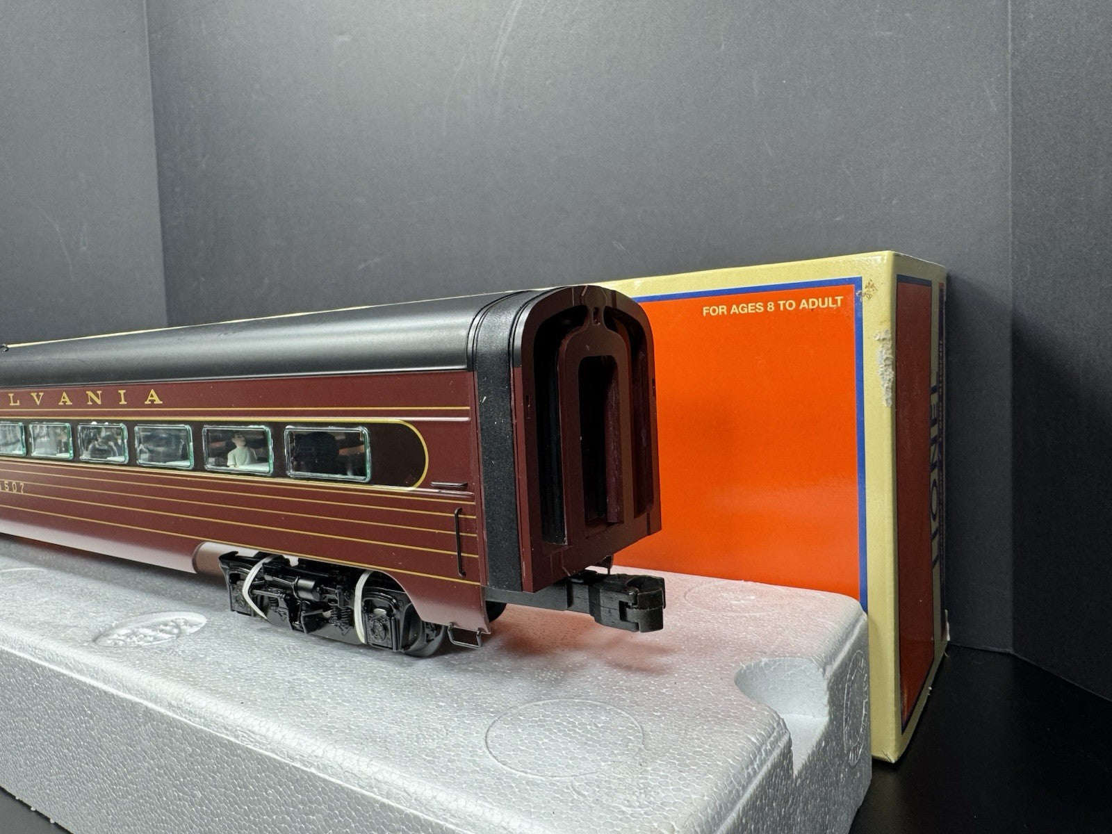 Lionel 6-25423 Pennsylvania PRR 18" aluminum StationSounds diner car #4507 LNIB4