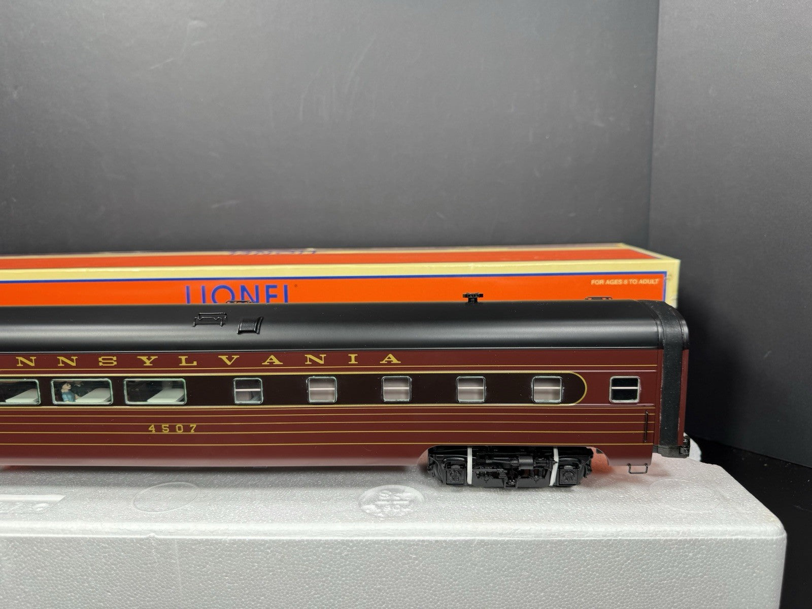 Lionel 6-25423 Pennsylvania PRR 18" aluminum StationSounds diner car #4507 LNIB8
