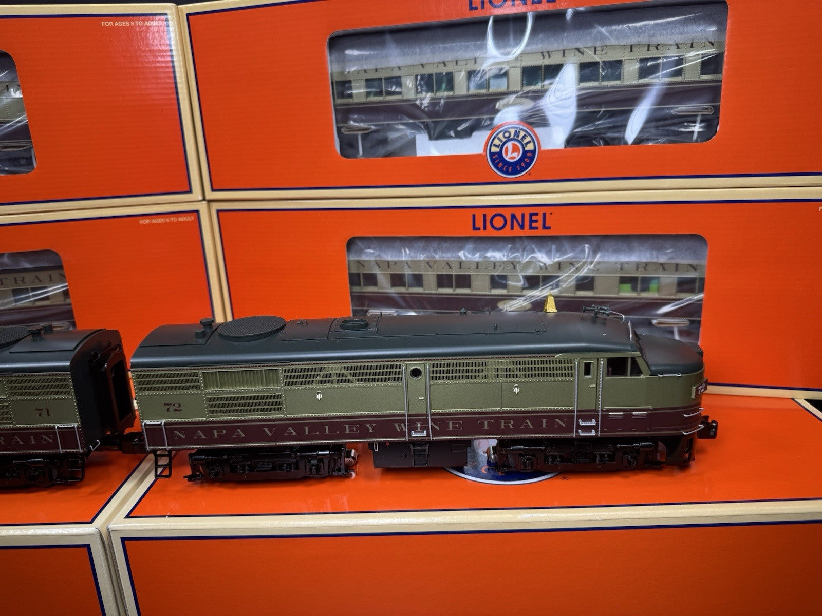 Lionel 6-31737 TMCC Napa Valley Wine Train Alco passenger set LNIB VHTF4