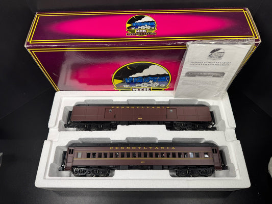 MTH 20-4473 PRR 70' Madison baggage / coach passenger 2-car set LNIB0