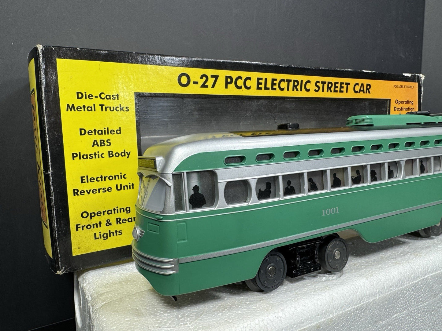 MTH RailKing 30-2544-1 Brooklyn PCC electric street car #1001 PS2 BCR EX1