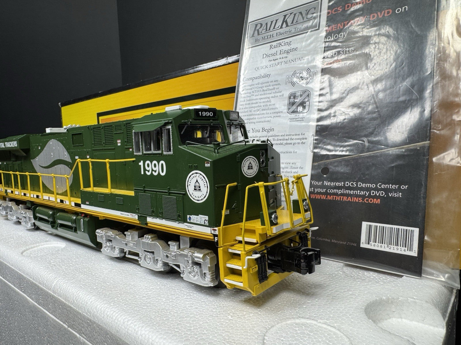 MTH RailKing 30-20480-1 National Capital Trackers ES44AC diesel engine PS3 NIB9