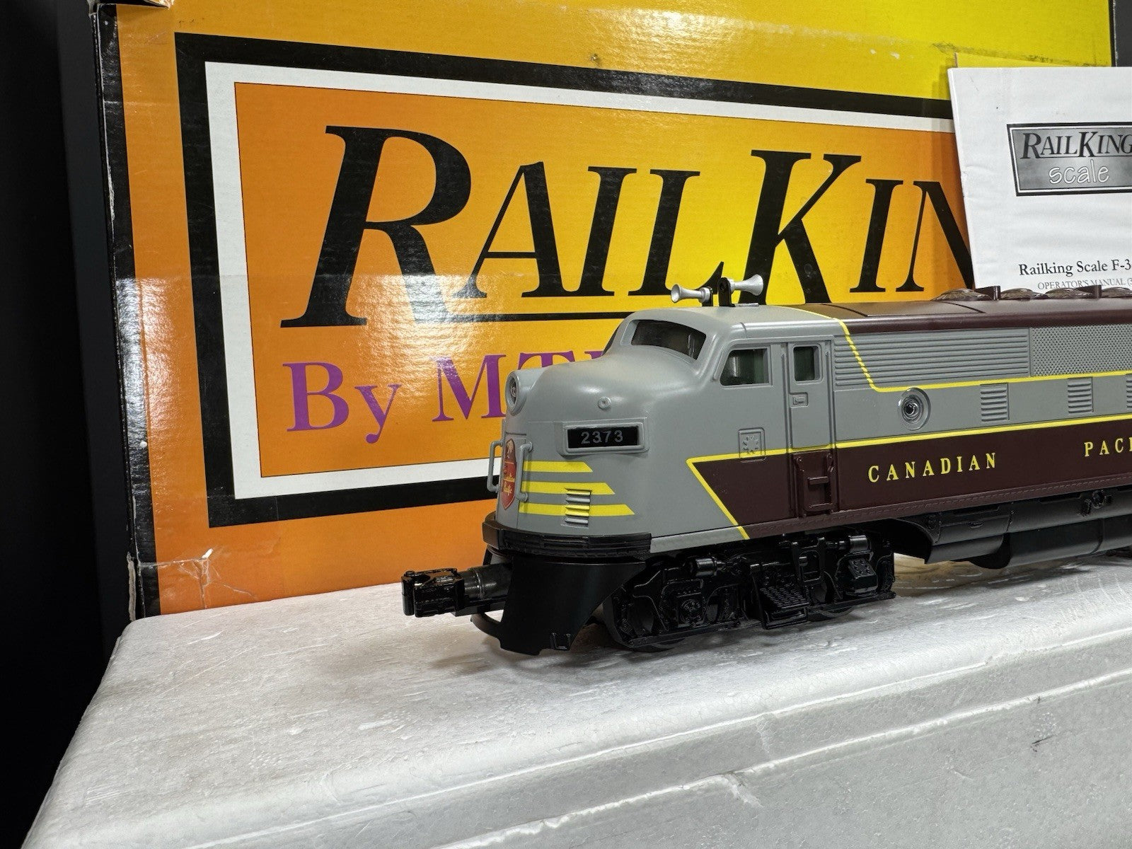 MTH RailKing 30-2628-1 Canadian Pacific F-3 diesel engine ABA set #2373 PS2 LNIB1