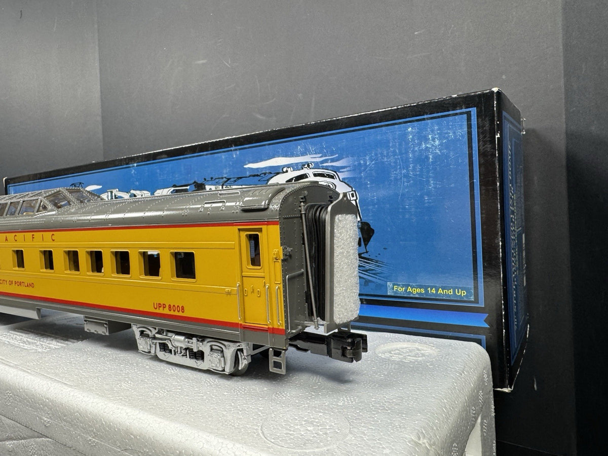 MTH 20-67147 Union Pacific UP 70' City of Portland vista dome passenger car LNIB4