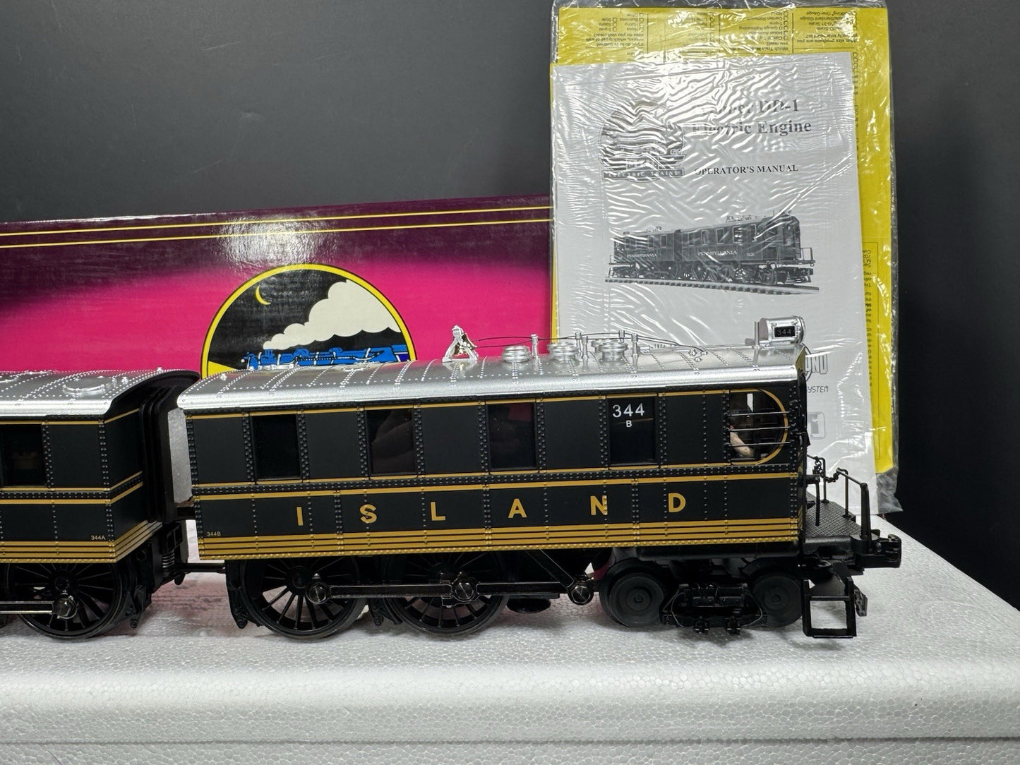MTH 20-5534-1E Long Island DD-1 electric engine #344 PS2 BCR LNIB3