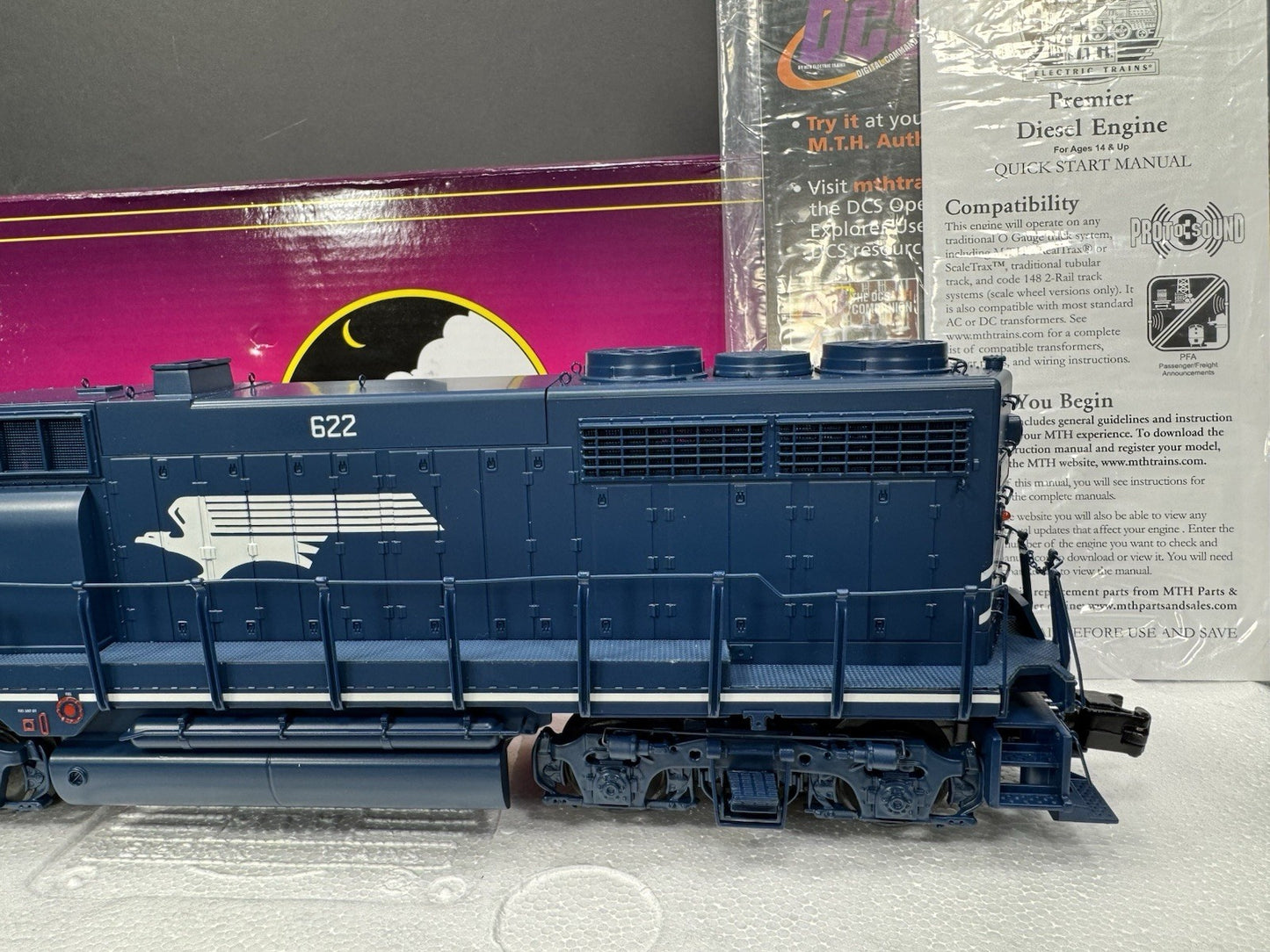 MTH 20-21555-1 Missouri Pacific MoPac GP-35 diesel engine #622 PS 3.0 NIB3