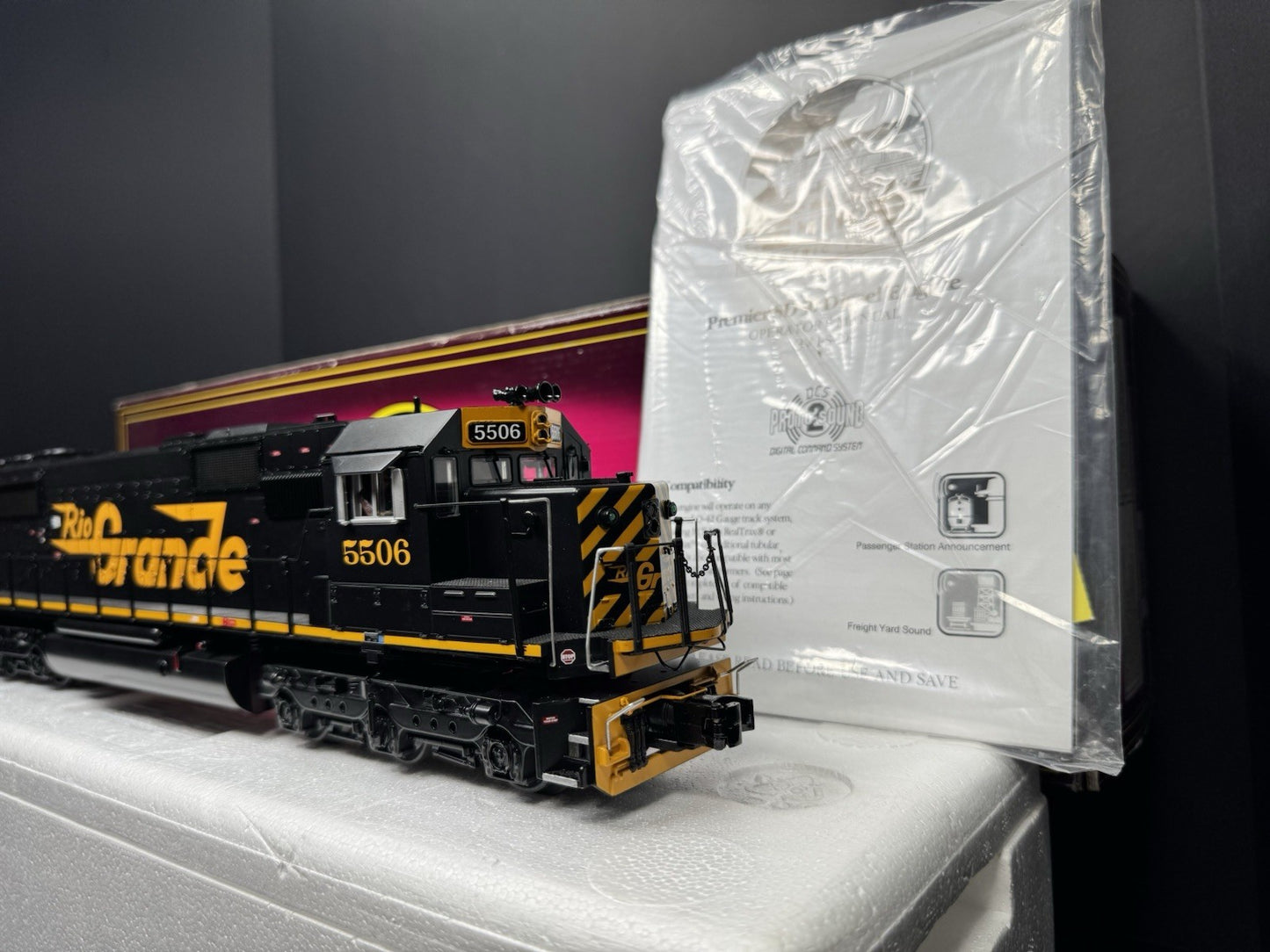 MTH 20-2579-1 Denver & Rio Grande SD50 diesel engine #5506 PS2 BCR LNIB9