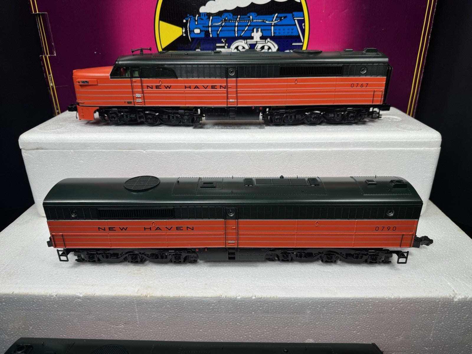 MTH 20-2635-1 New Haven NH Alco PA diesel engine ABA set #0767 PS2 BCR EX3