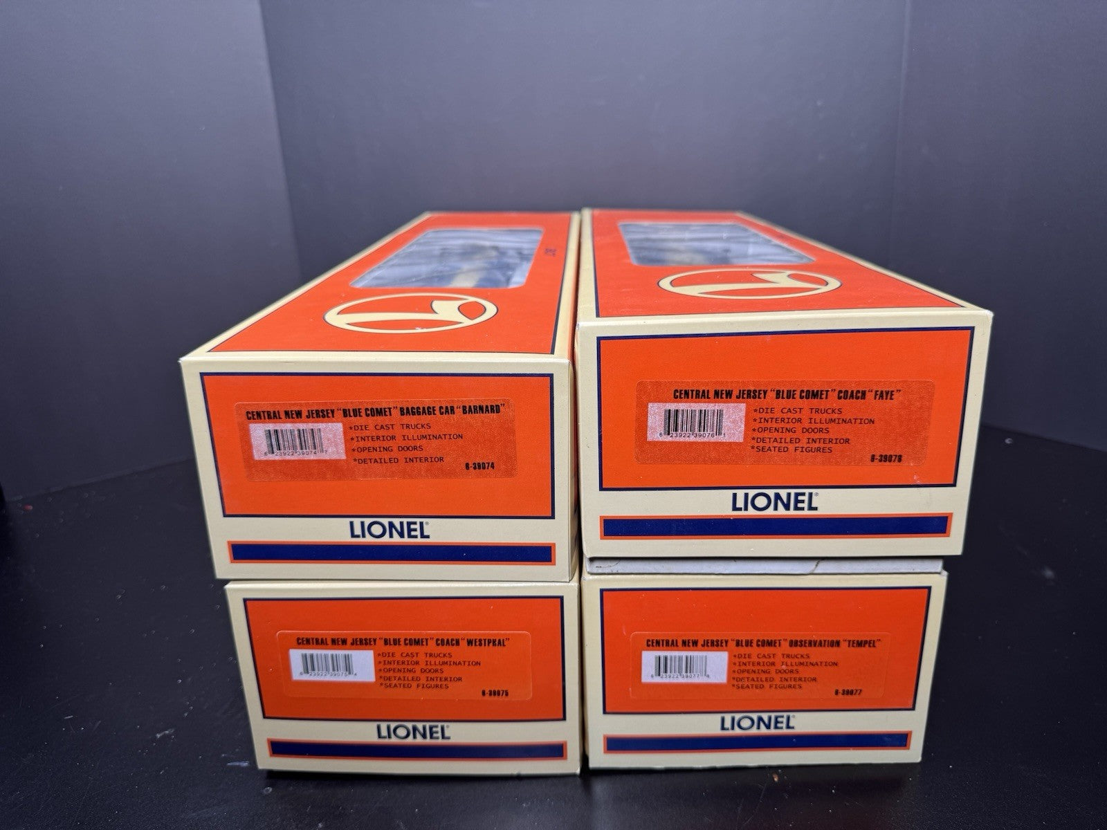 Lionel 6-21787 TMCC Jersey Central CNJ Blue Comet steam passenger set EX20