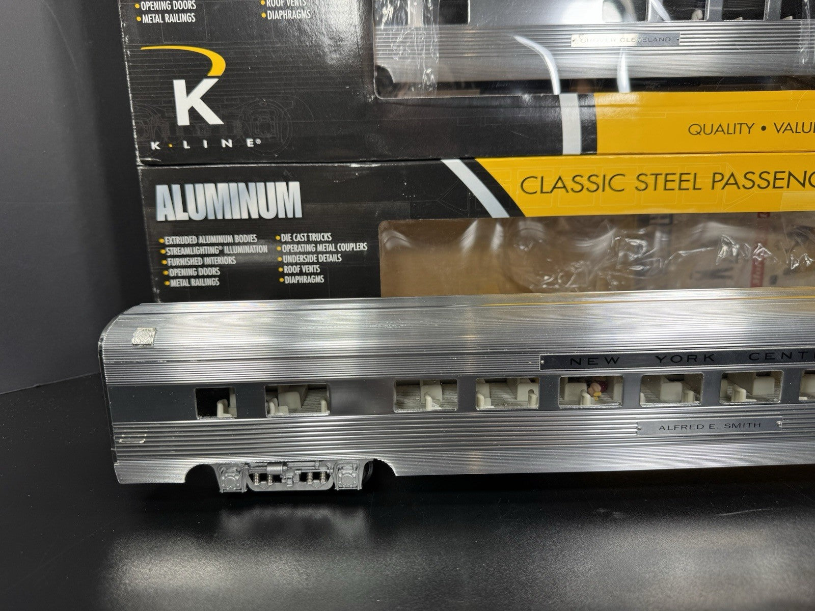 K-Line K-4670C New York Central NYC 21" aluminum passenger 3-car set LNIB2