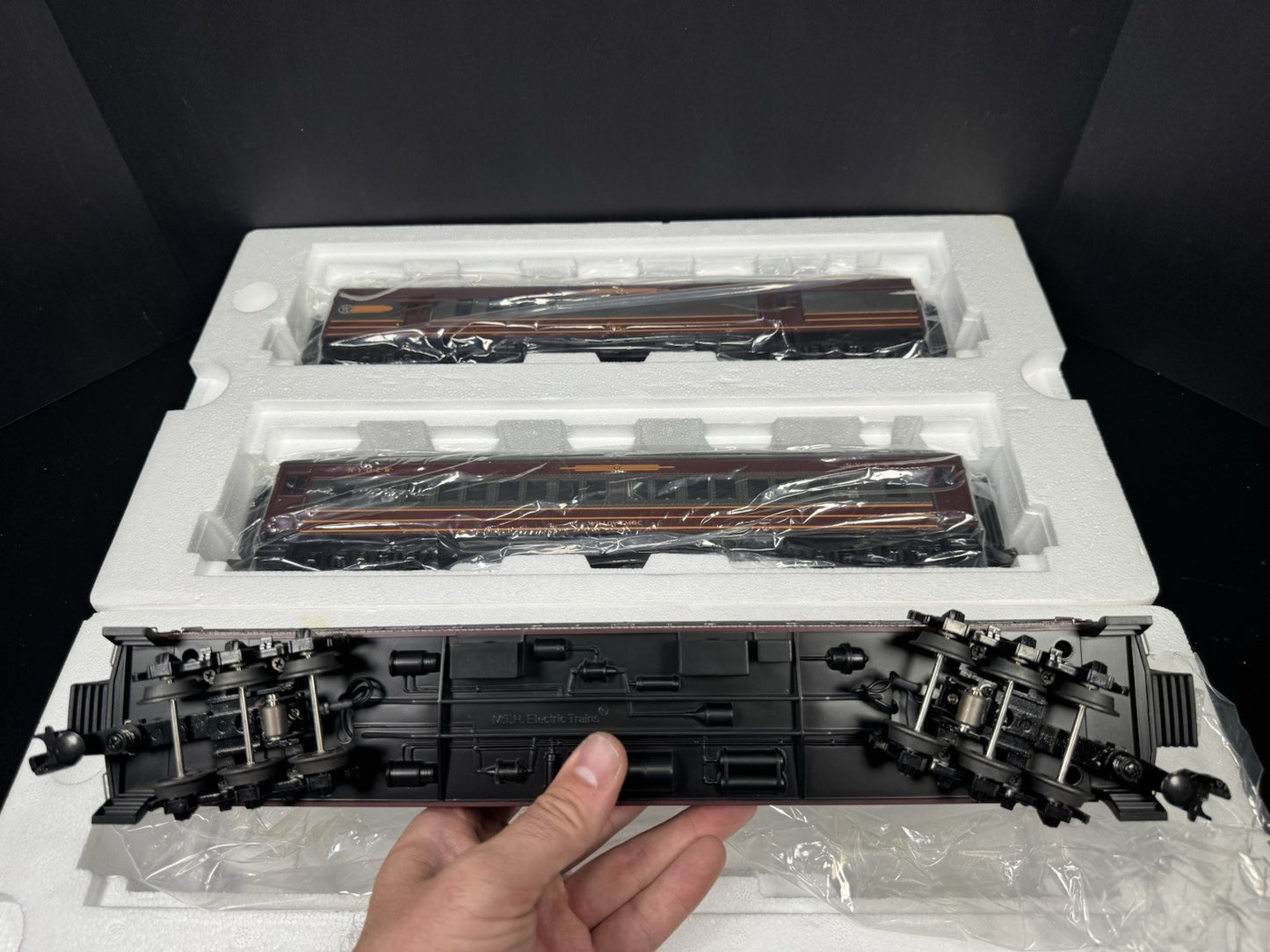 MTH RailKing 30-69022 NY Ontario & Western 60' Madison passenger 4-car set LNIB5
