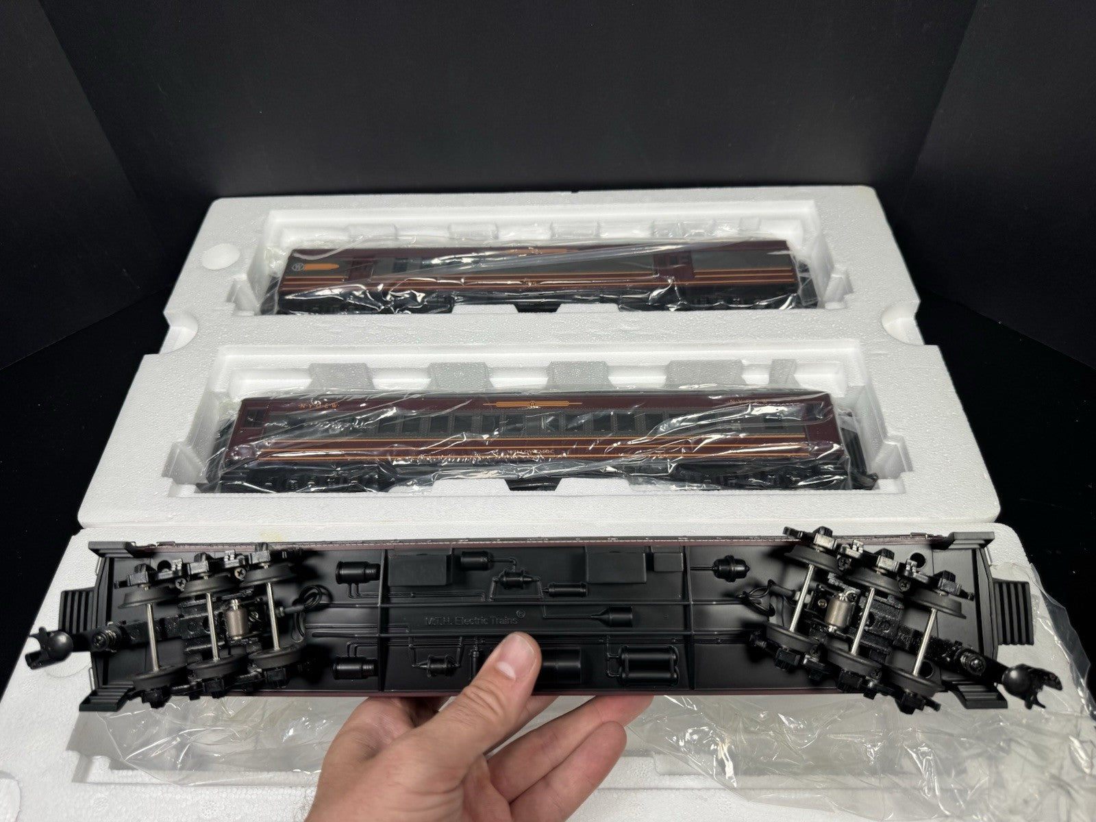 MTH RailKing 30-69022 NY Ontario & Western 60' Madison passenger 4-car set LNIB5