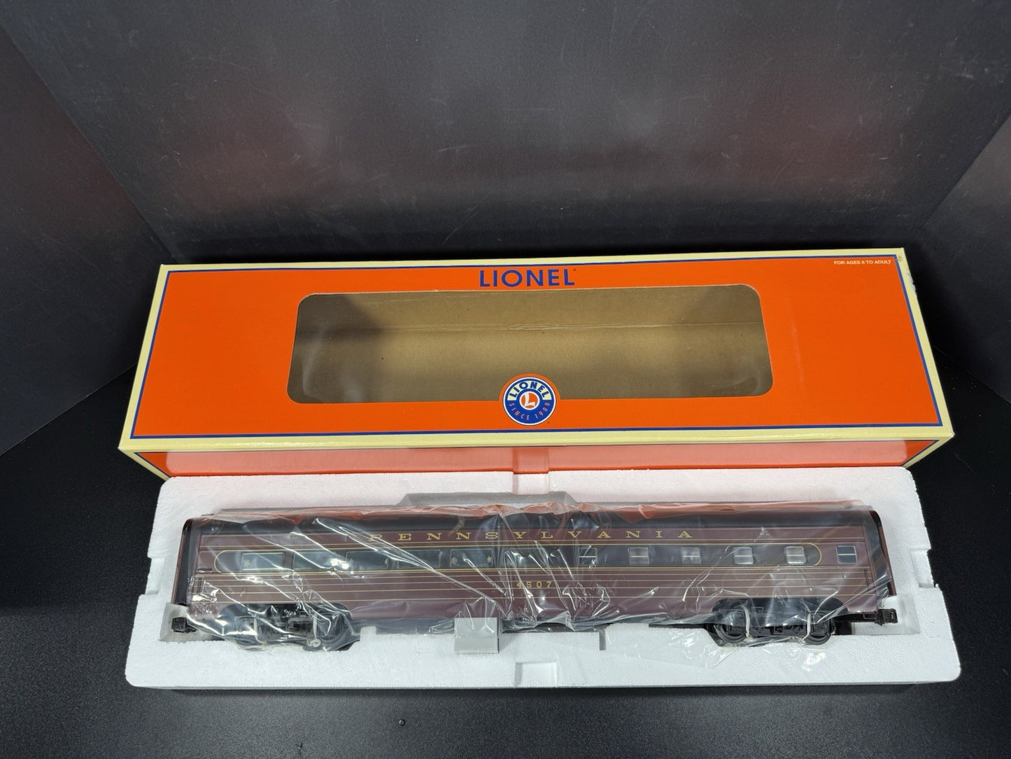 Lionel 6-25423 Pennsylvania PRR 18" aluminum StationSounds diner car #4507 LNIB13