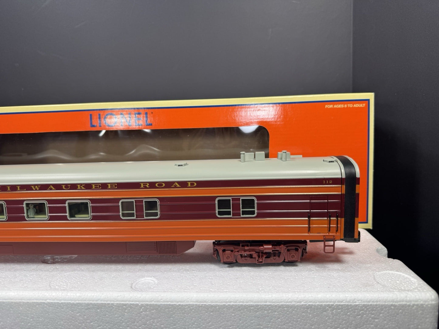 Lionel 6-29199 Milwaukee Road Hiawatha 18" aluminum StationSounds diner car LNIB3