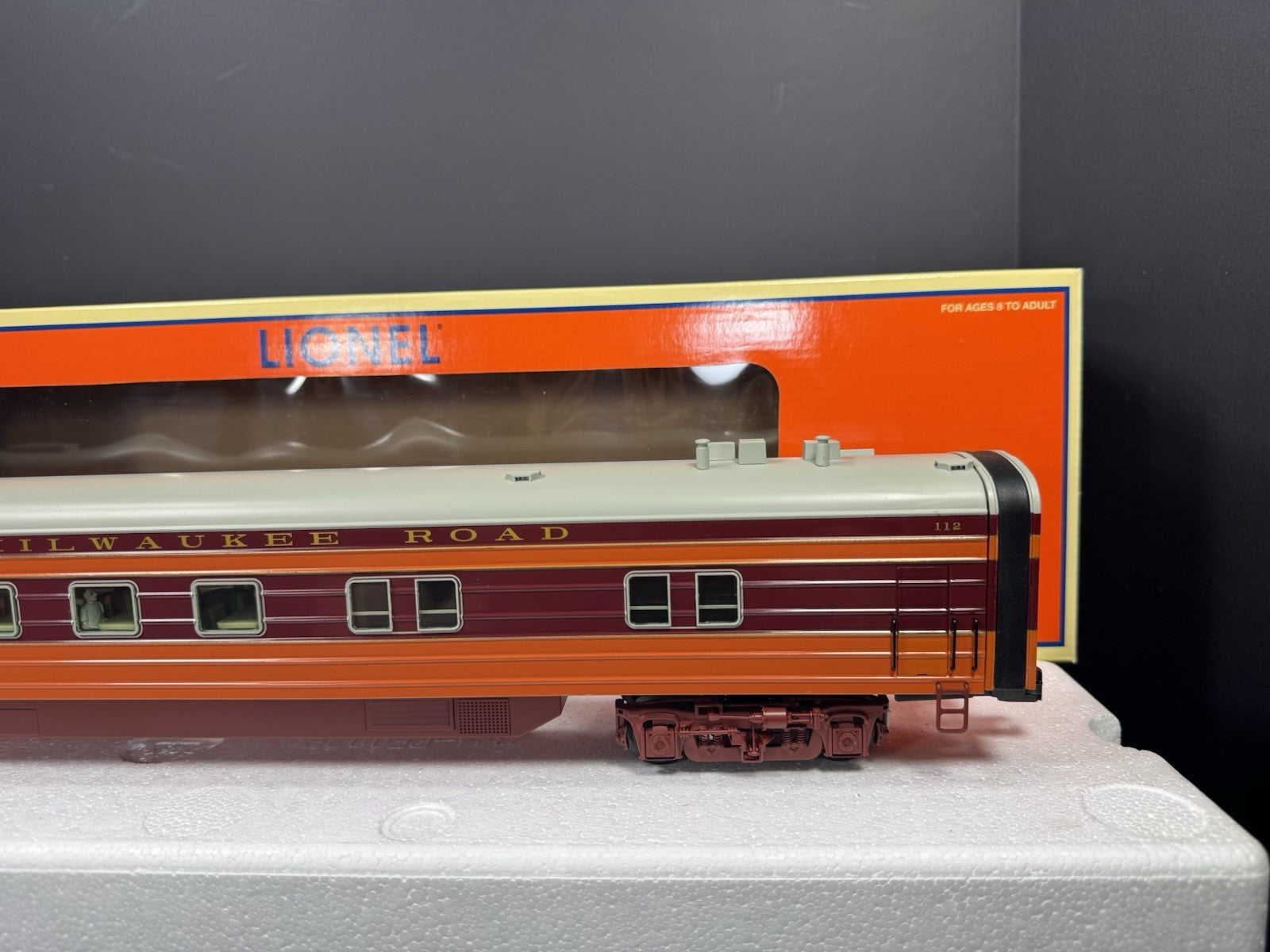 Lionel 6-29199 Milwaukee Road Hiawatha 18" aluminum StationSounds diner car LNIB3