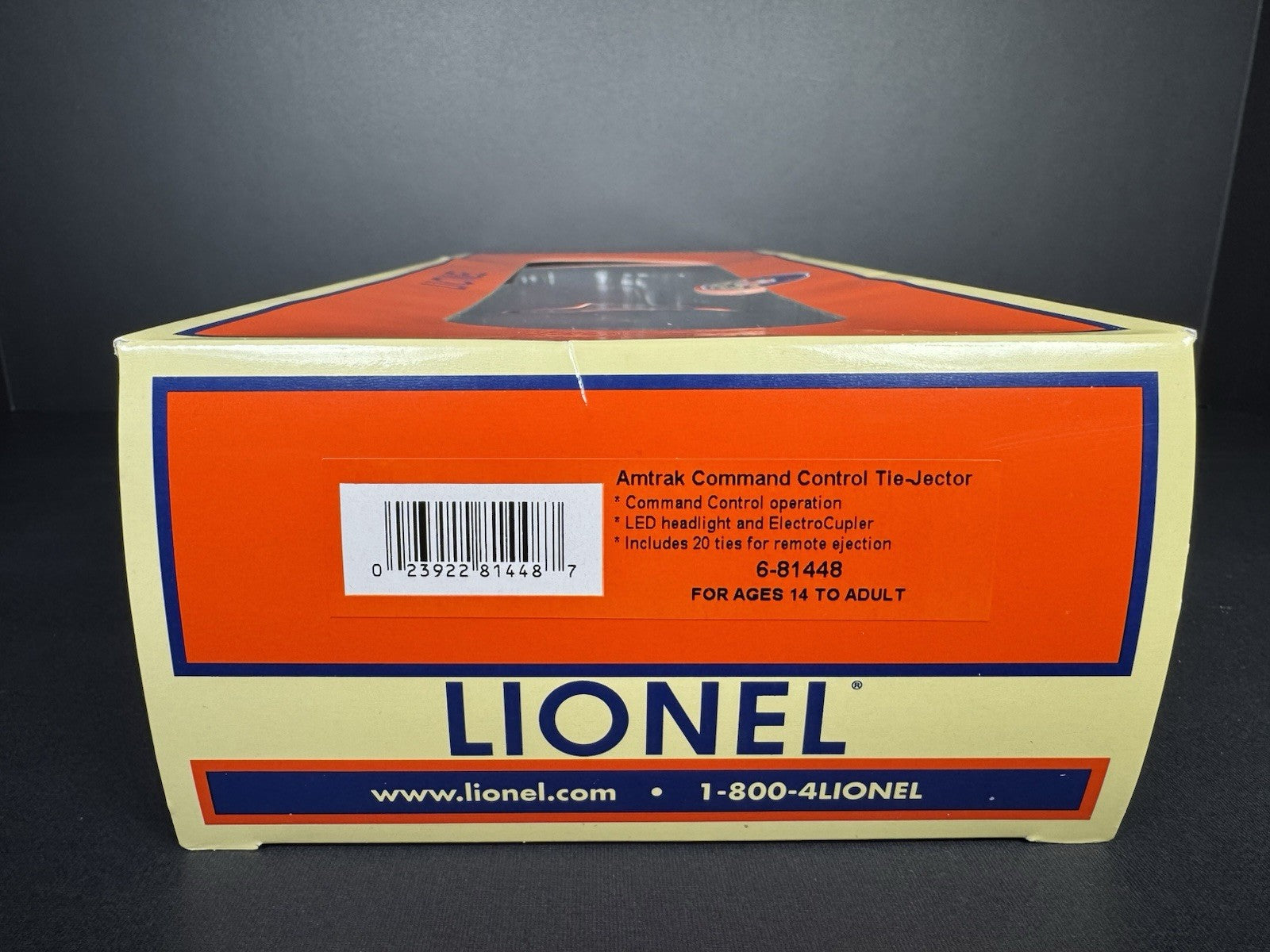 Lionel  6-81448 Amtrak command control tie-jector motorized unit LNIB3
