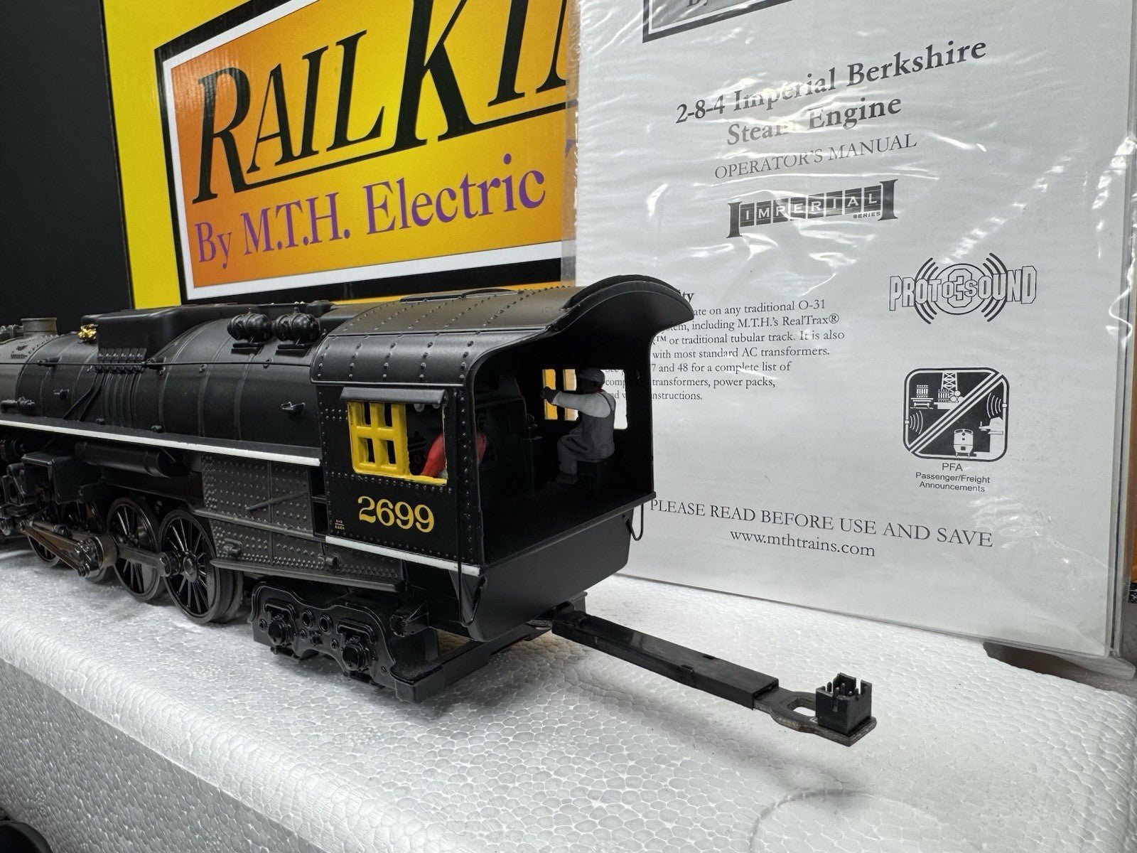 MTH RailKing 30-1764-1 C&O 2-8-4 Berkshire steam engine #2699 PS3 LNIB8