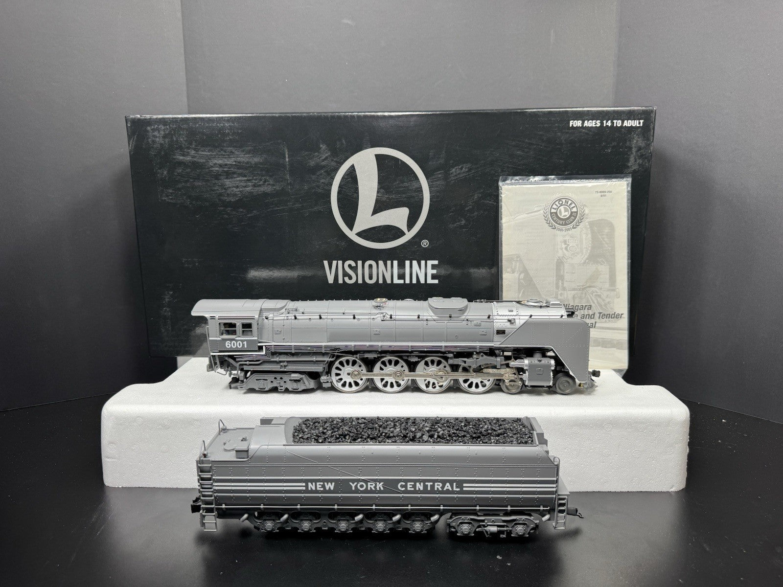 Lionel VISIONLINE 6-85267 New York Central gray Niagara steam engine #6001 LNIB0