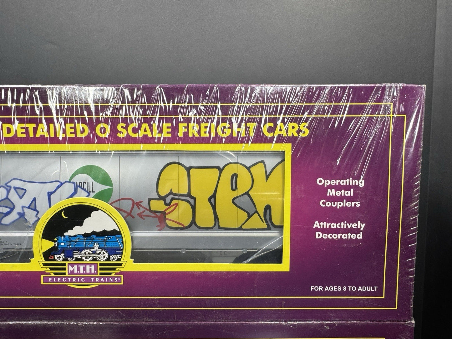 MTH 20-97524 Cargill 3-bay centerflow hopper car with graffiti 2-pack NIB2
