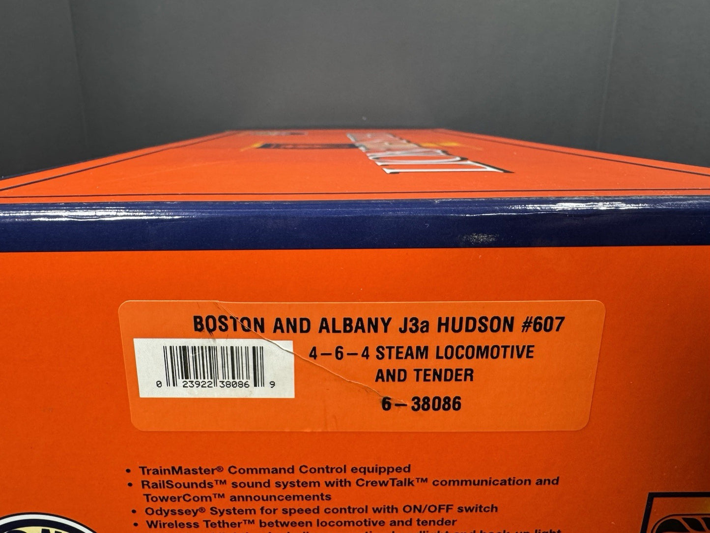 Lionel 6-38086 TMCC Lionmaster Boston & Albany J3a Hudson steam engine #607 LNIB14