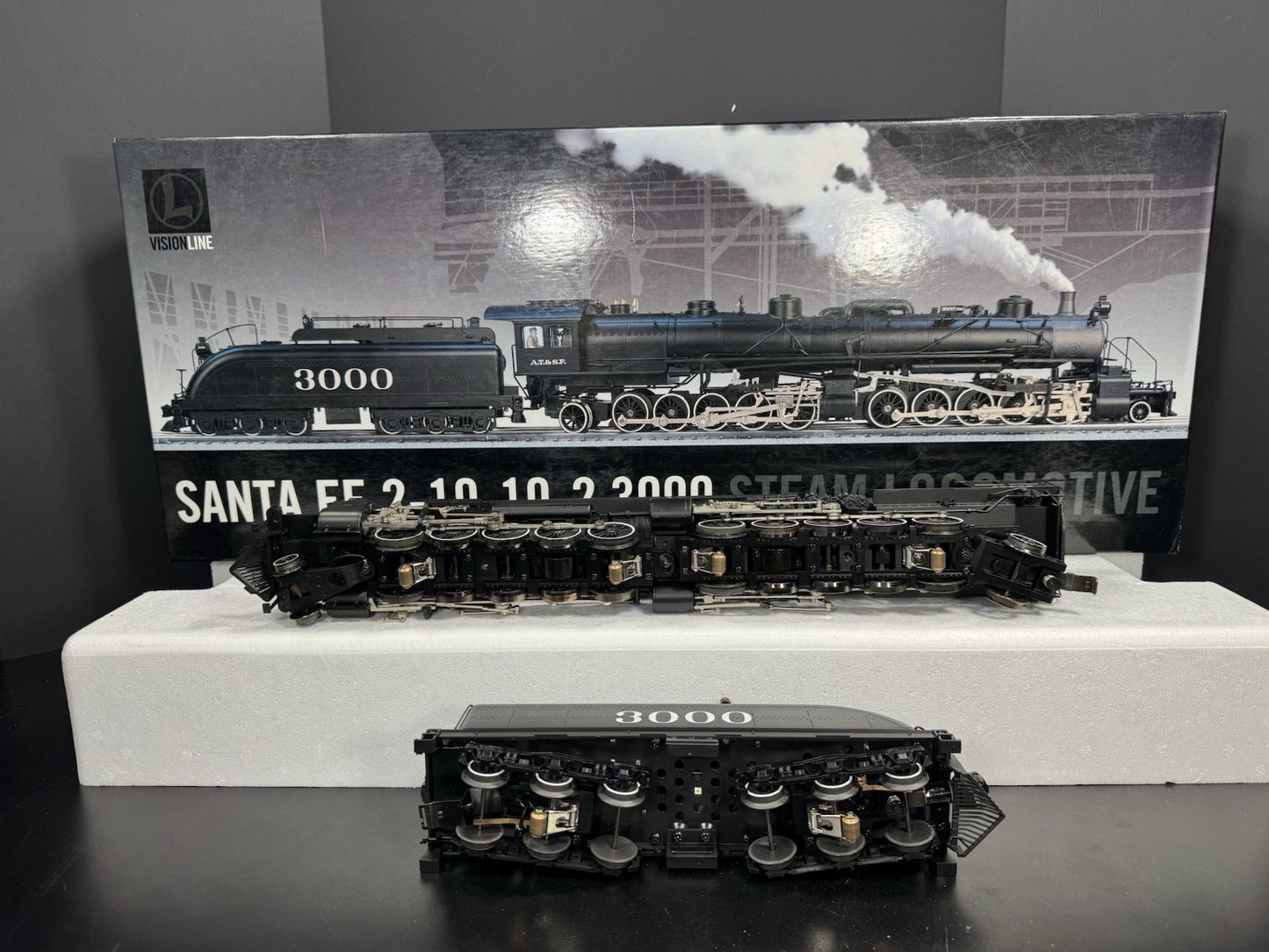 Lionel VISIONLINE 6-11155 Santa Fe 2-10-10-2 steam engine #3000 EX12