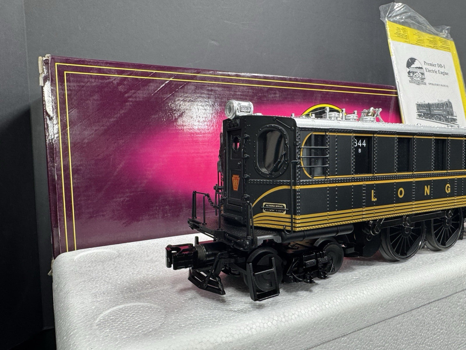MTH 20-5534-1E Long Island DD-1 electric engine #344 PS2 BCR LNIB6