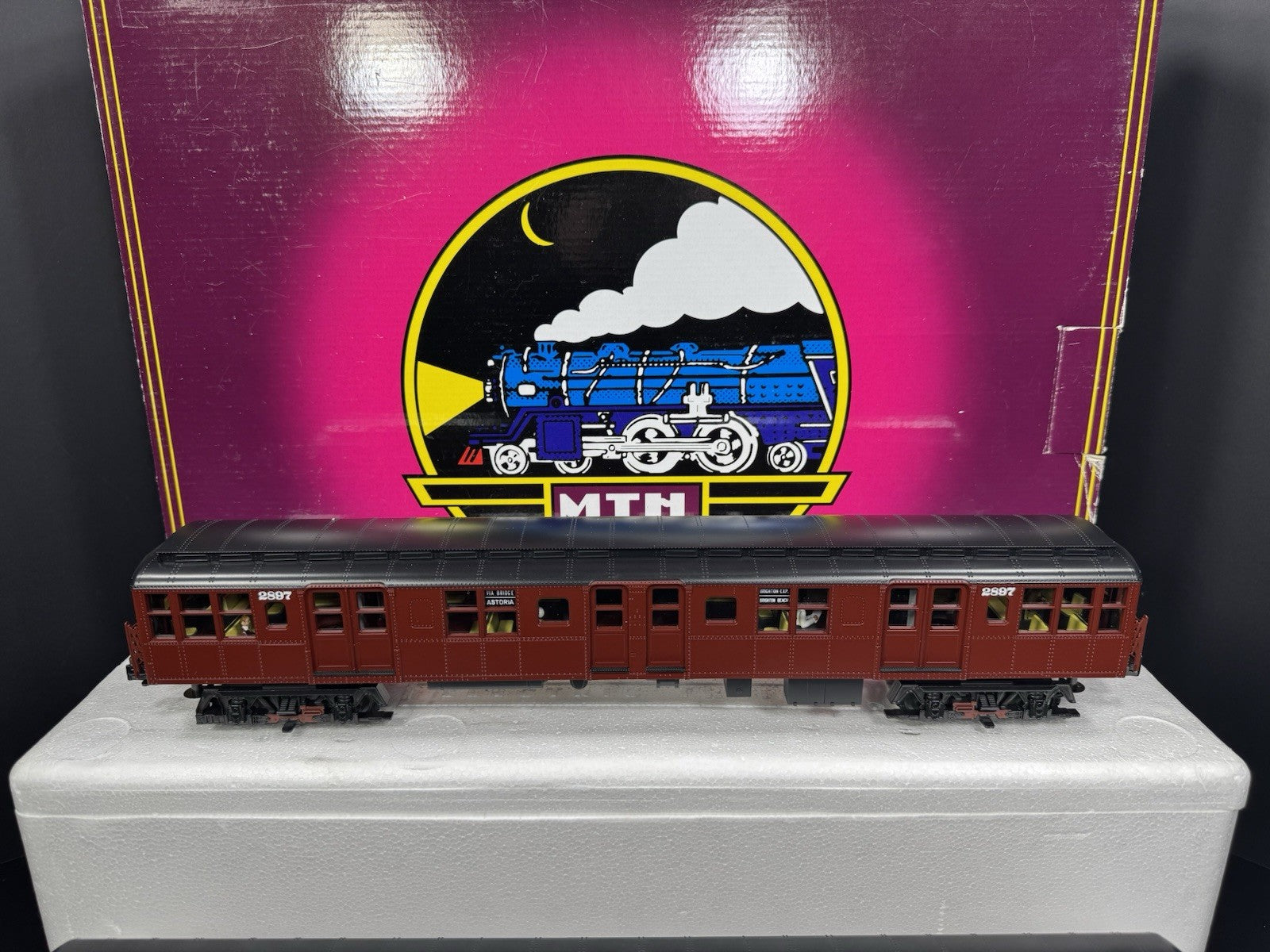 MTH 20-2675-3 BMT Standards subway nonpowered 3-car add-on set LNIB1