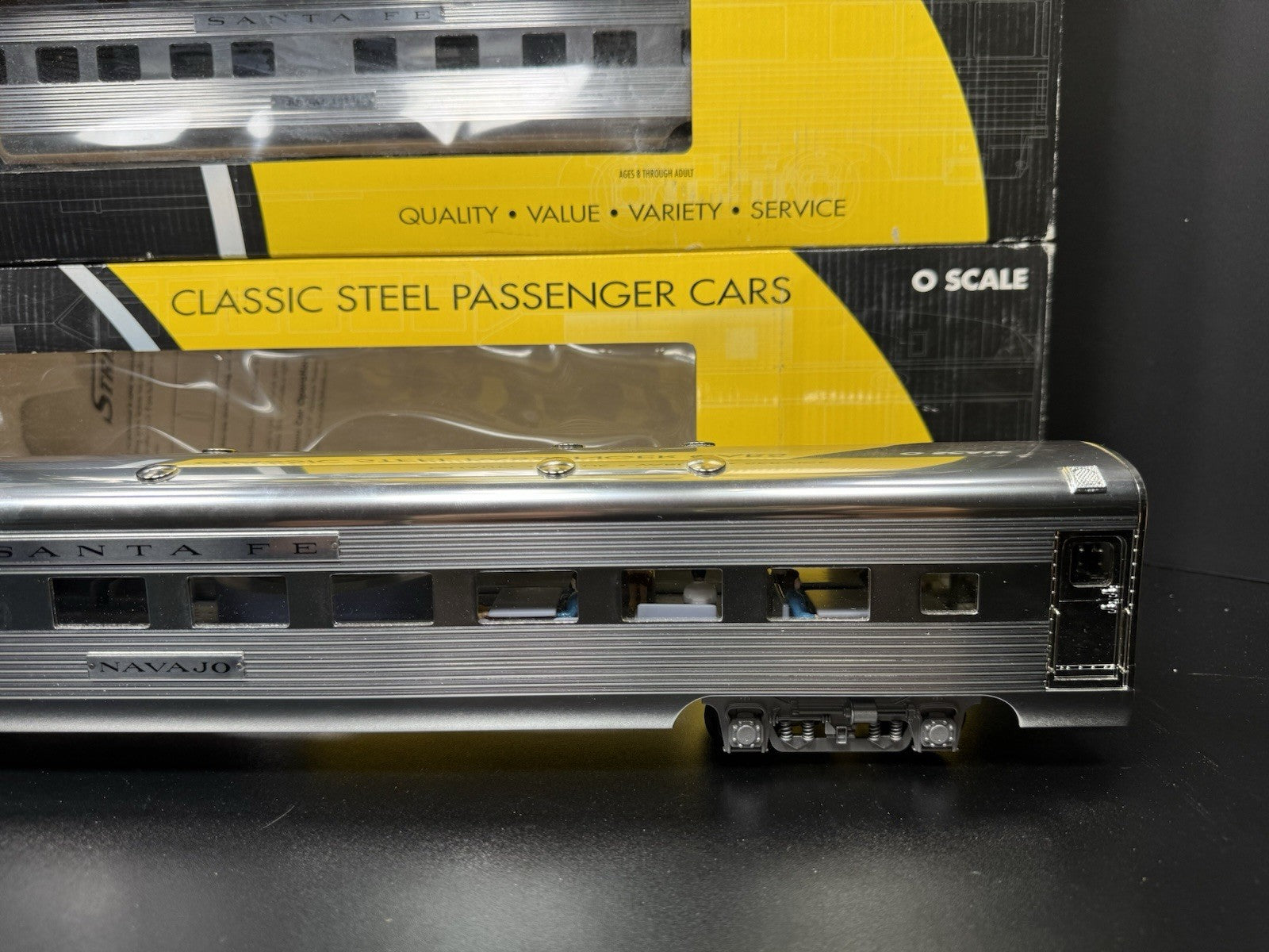 K-Line K-4630P Santa Fe Super Chief 21" aluminum passenger 4-car set LNIB8