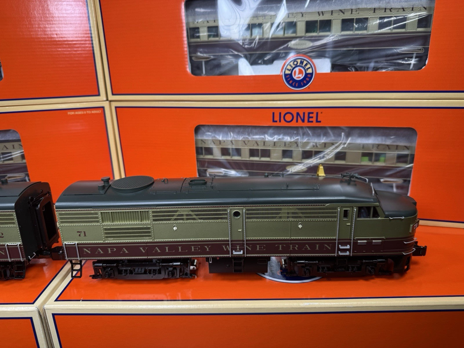 Lionel 6-31737 TMCC Napa Valley Wine Train Alco passenger set LNIB VHTF9