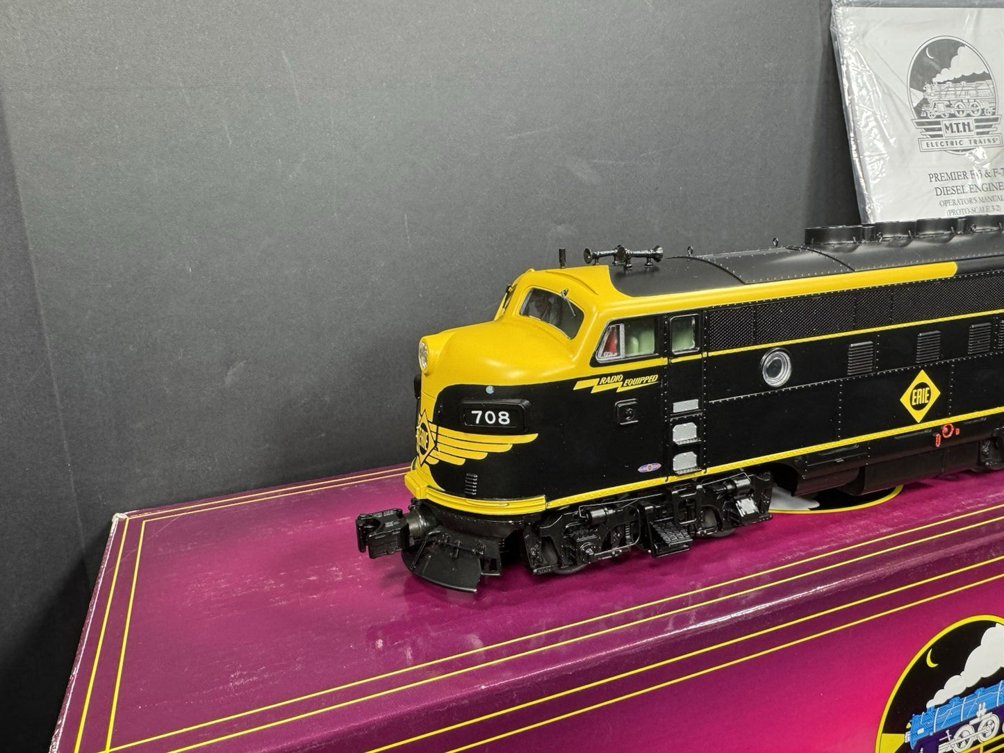 MTH 20-21459-1 & 20-21460-3 Erie F-3 diesel engine AB set #708 PS3 LNIB1