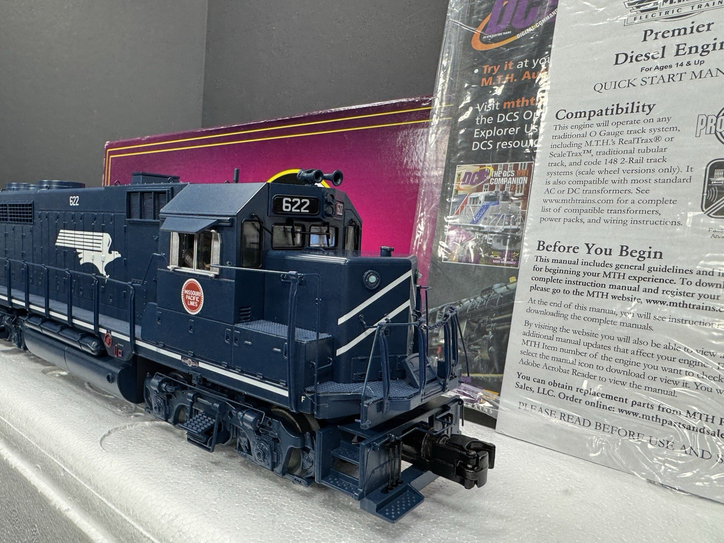 MTH 20-21555-1 Missouri Pacific MoPac GP-35 diesel engine #622 PS 3.0 NIB9