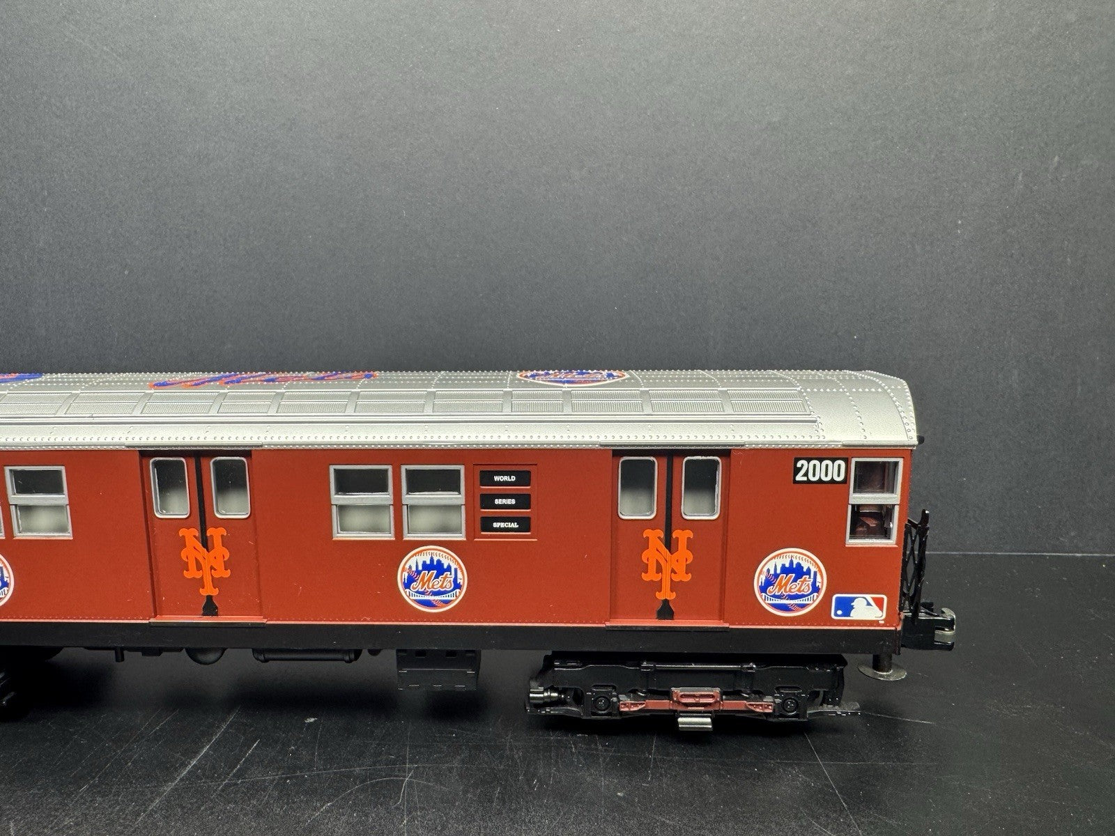 MTH RailKing New York Mets R-17 powered subway car #2000 PS2 BCR LN3