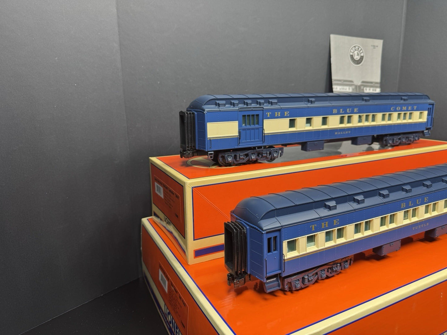 Lionel 6-39082 CNJ Blue Comet 18" heavyweight passenger car 2-pack EX6