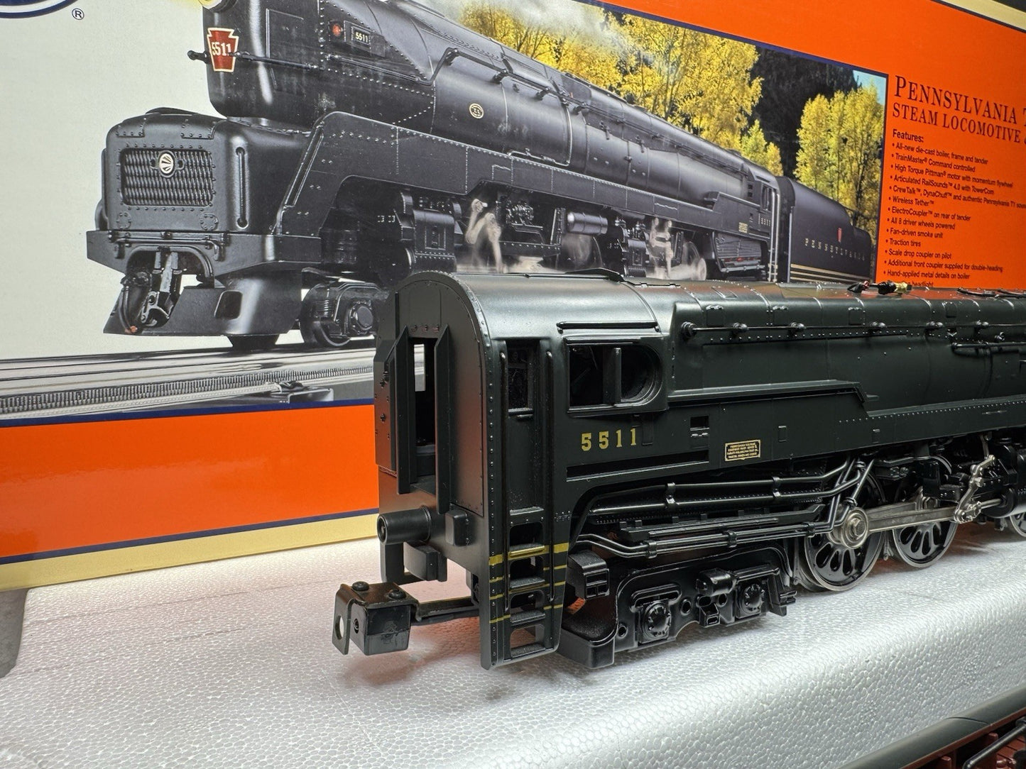 Lionel 6-28063 TMCC Pennsylvania PRR T1 4-4-4-4 Duplex steam engine #5511 LNIB7