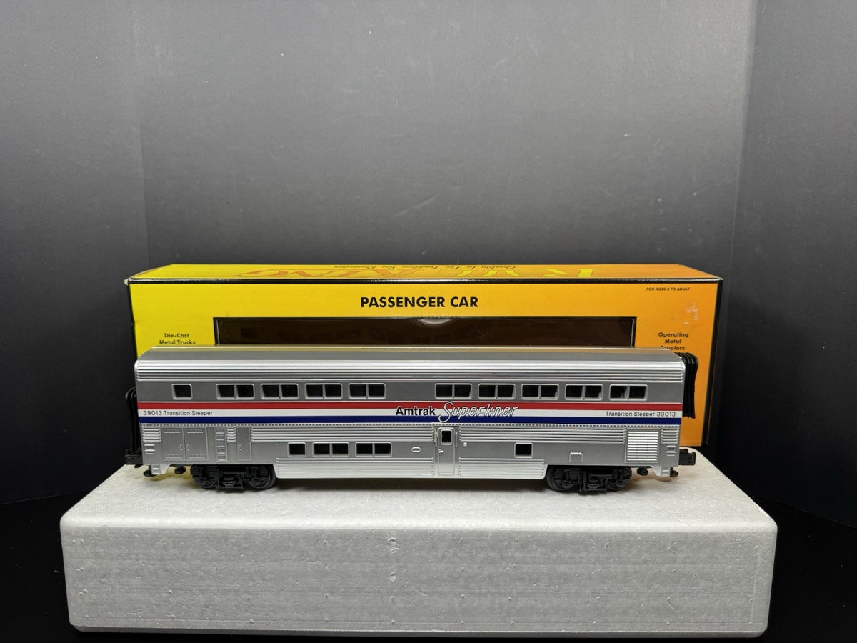 MTH RailKing 30-6503 Amtrak Superliner transitional sleeper car #39013 LNIB0