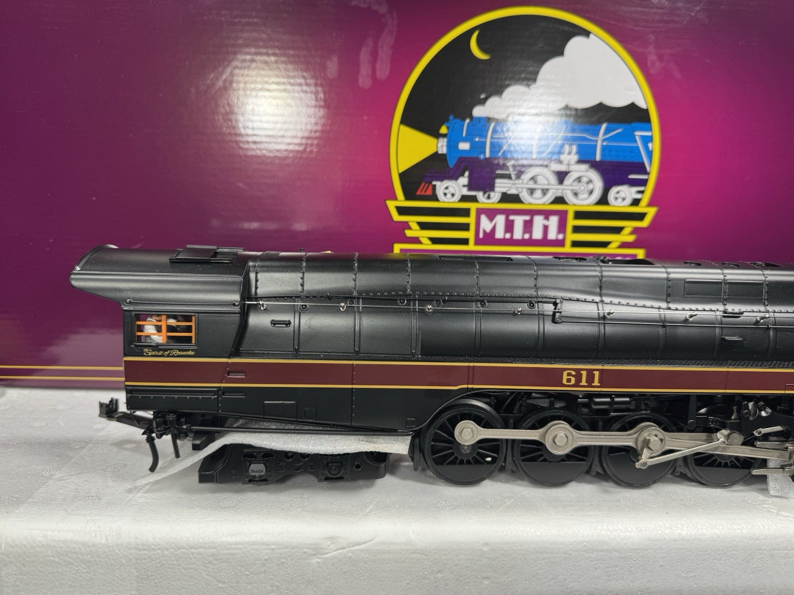 MTH 20-3947-1 Norfolk & Western N&W 4-8-4 J-class steam engine #611 PS3 LNIB8