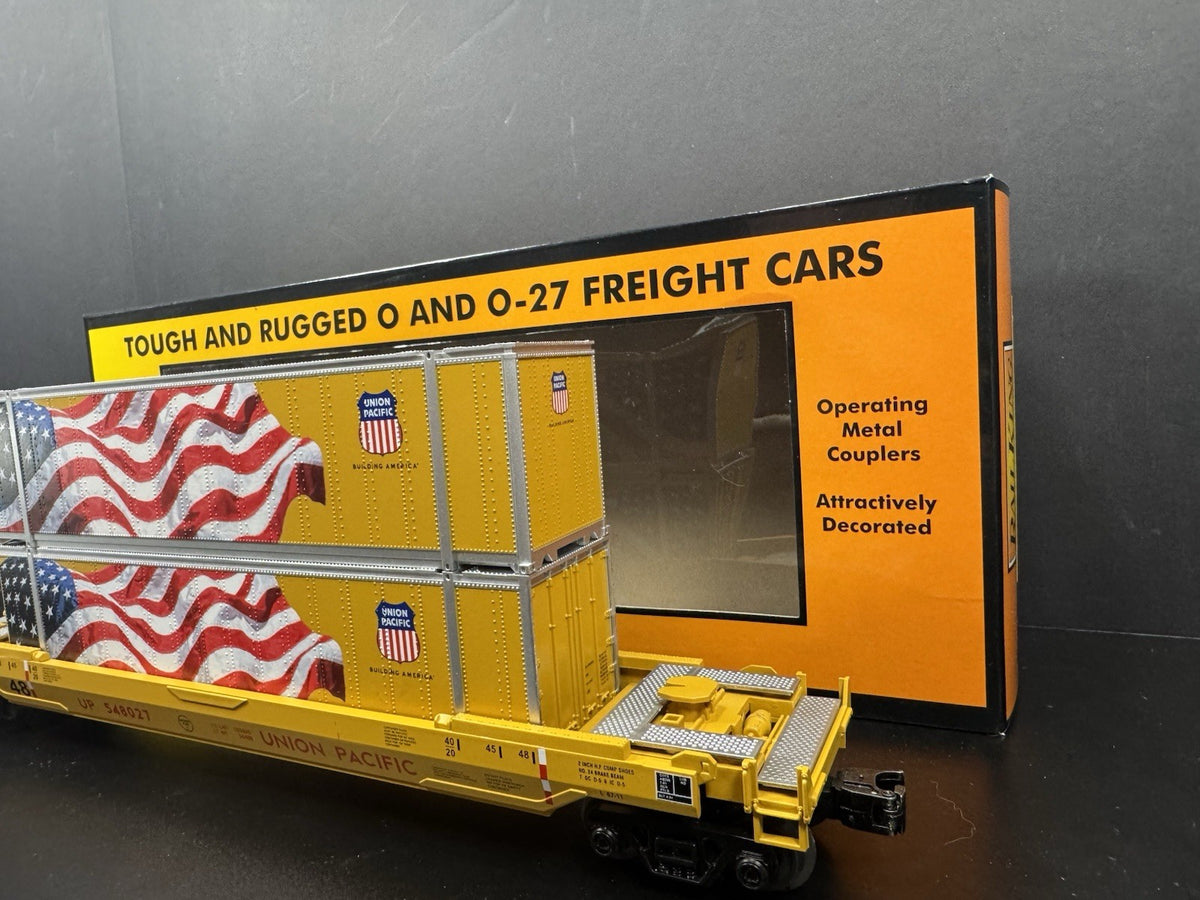 MTH RailKing 30-76902 Union Pacific UP husky stack car w containers LNIB5