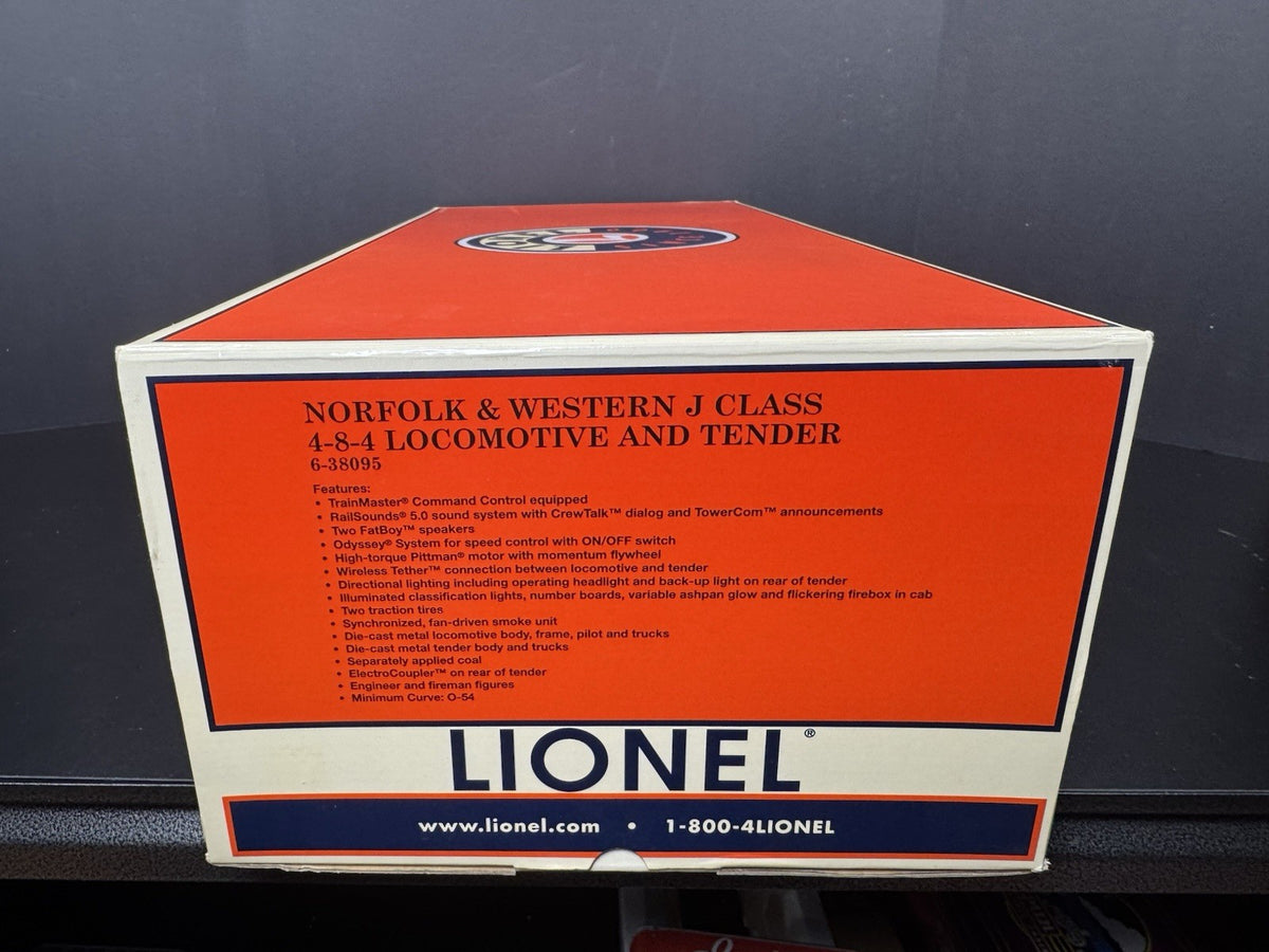 Lionel 6-38095 TMCC Norfolk & Western N&W J-Class steam engine #611 LNIB17