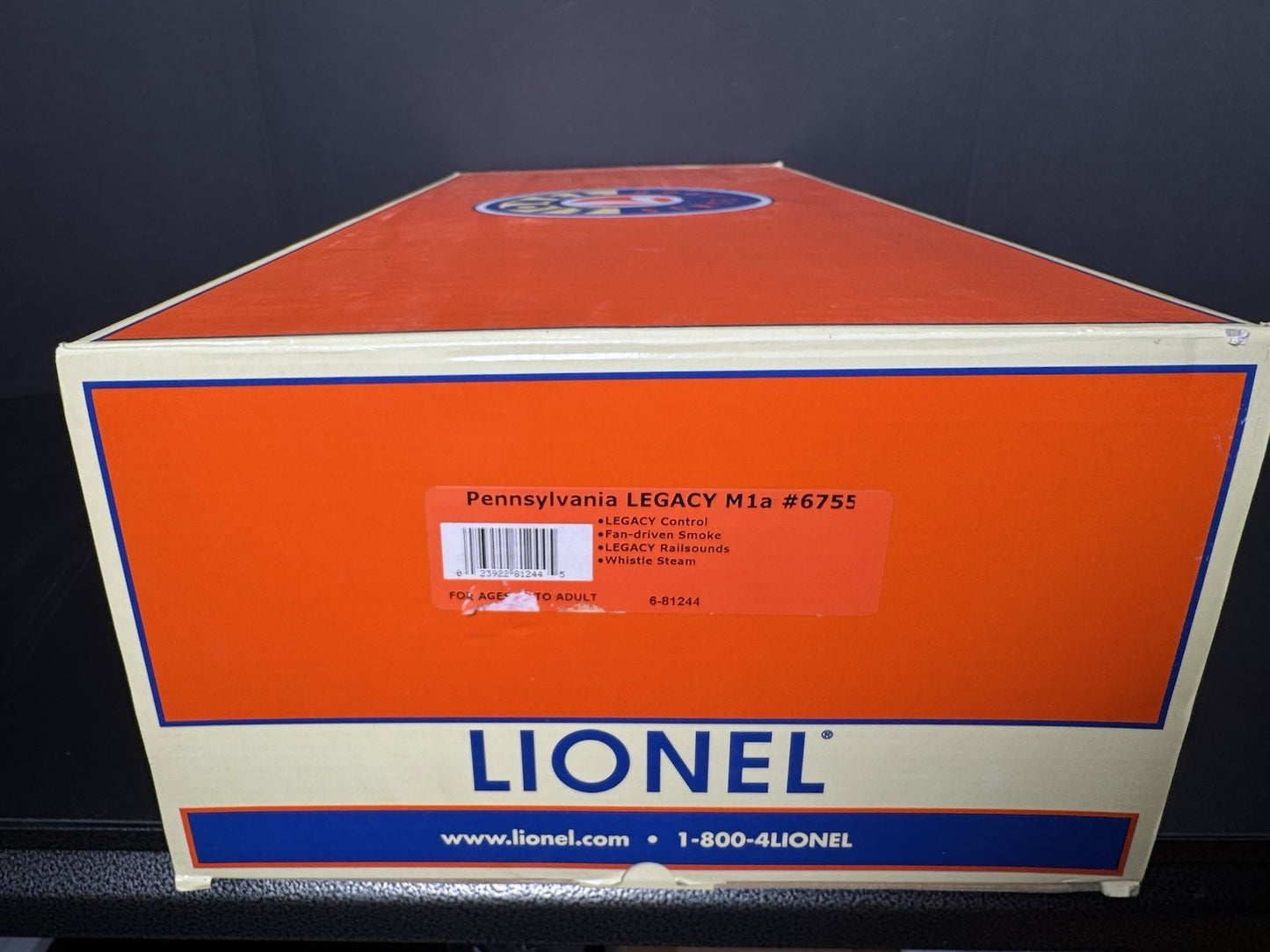 Lionel LEGACY 6-81244 Pennsylvania PRR 4-8-2 M1a steam engine #6755 LNIB15