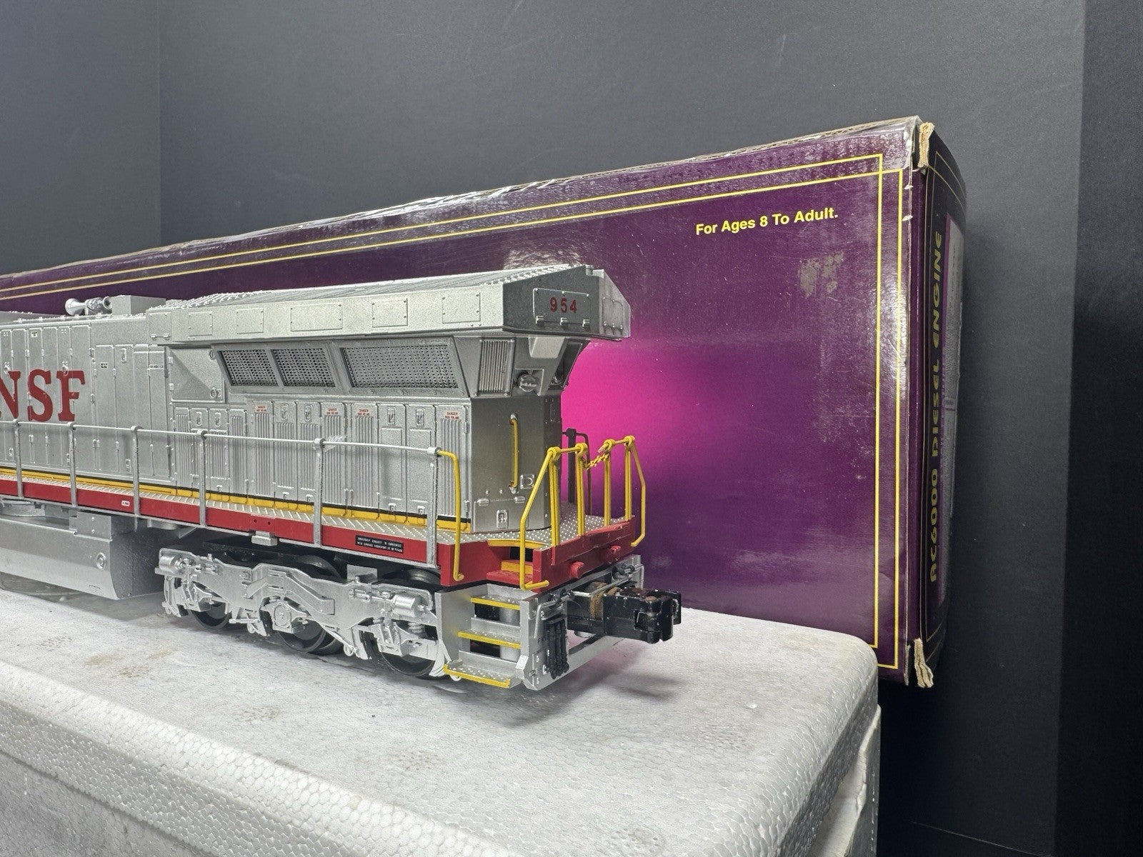MTH 20-2265-1 Santa Fe Warbonnet AC6000 diesel engine #954 PS2 BCR EX4