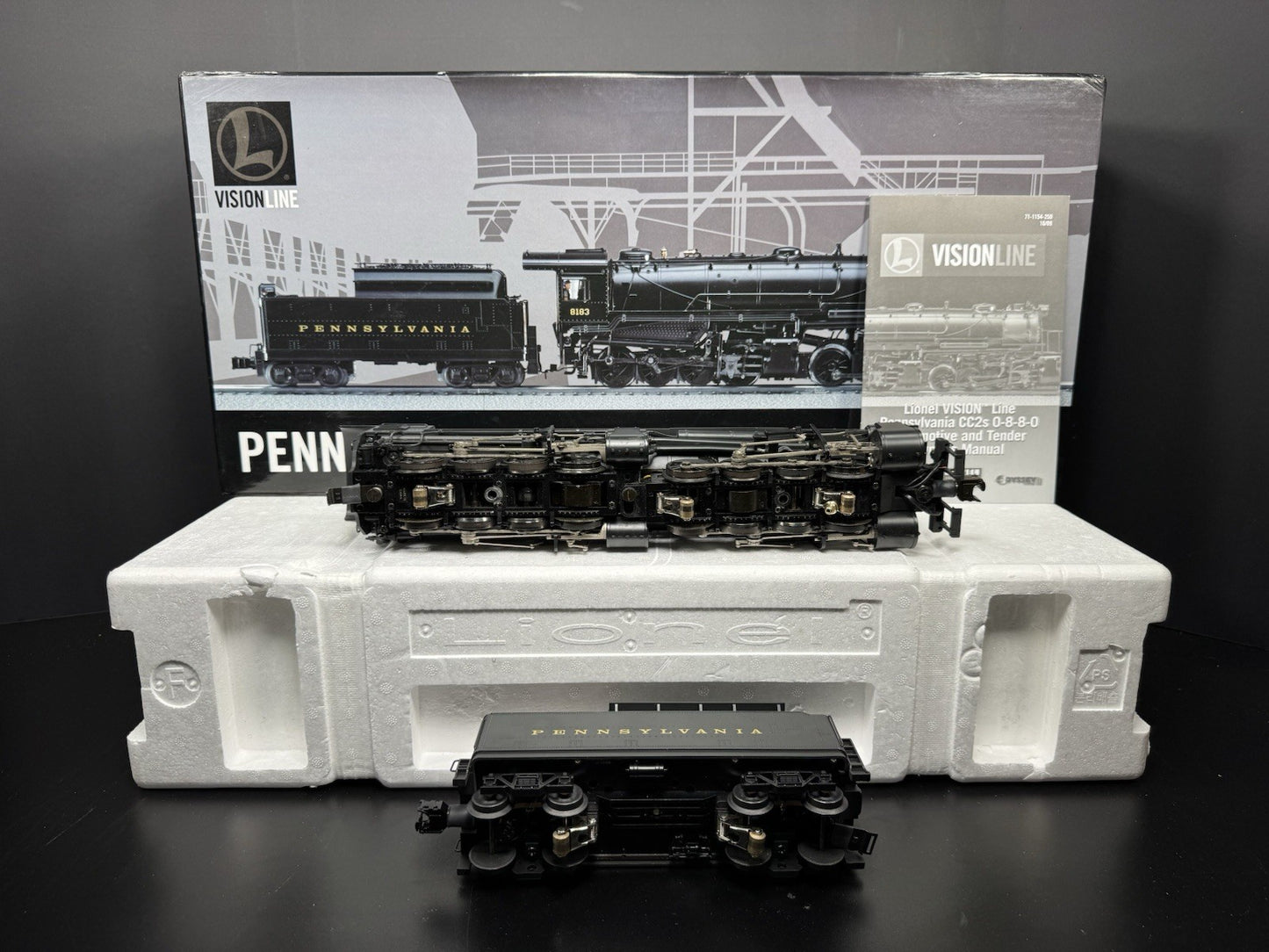 Lionel VISIONLINE 6-11154 Pennsylvania PRR 0-8-8-0 CC2 steam engine #8183 LNIB12