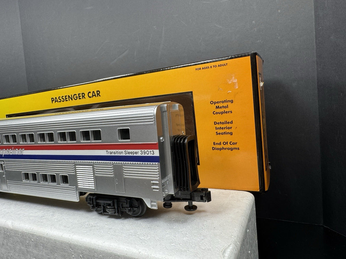 MTH RailKing 30-6503 Amtrak Superliner transitional sleeper car #39013 LNIB7
