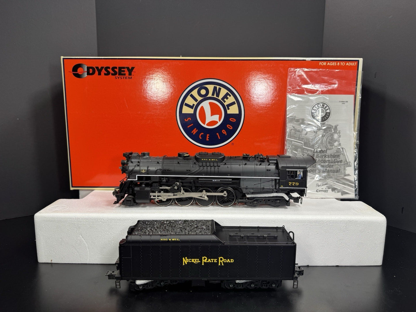 Lionel 638050 TMCC Nickel Plate Road NKP 284 Berkshire steam engine #779 EX0