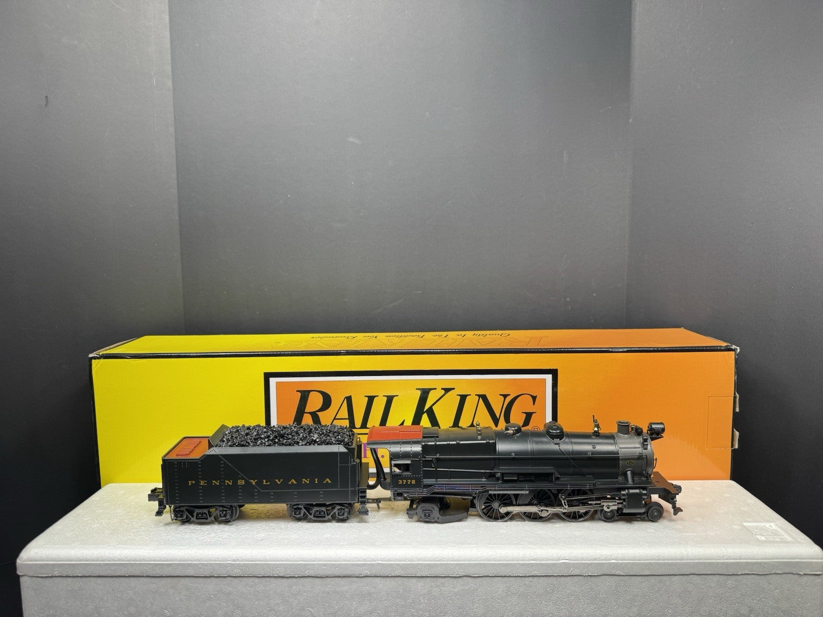 MTH RailKing 30-1550-1E PRR 4-6-2 K-4s Pacific steam engine #3772 PS2 BCR LNIB5