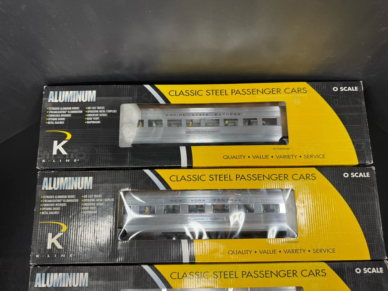 K-Line K-4670M New York Central NYC 21" aluminum passenger 4-car set LNIB15